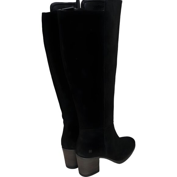 Lucky Brand Women's Black Suede Wide-Calf Boots 7.5M - Fast Shipping - Picture 3 of 6